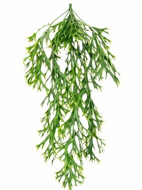 Fern Artificial Hanging Staghorn Plant Green Faux